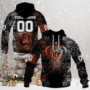 Cincinnati Bengals NFL Rose Dragon Custom Name