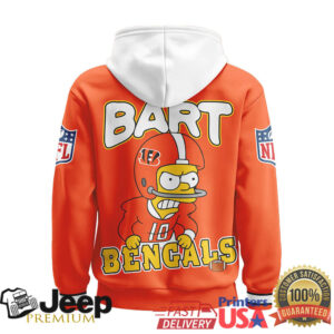 Cincinnati Bengals Official NFL Bart Simpson Hoodie