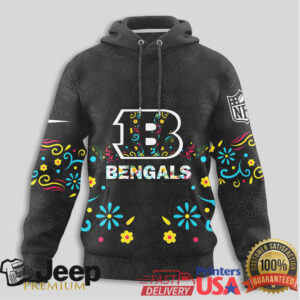 Cincinnati Bengals Official NFL Dia de los Muertos Limited Editions Hoodie