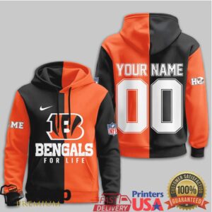 Cincinnati Bengals Official NFL For Life Hoodie