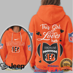 Cincinnati Bengals Official NFL Game Day Waffle Hoodie