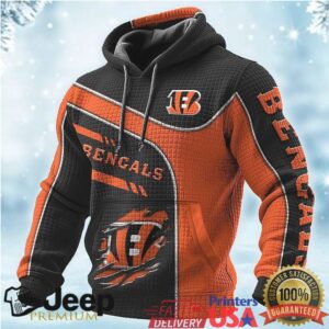 Cincinnati Bengals Two Tone Black & Orange Fan Hoodie
