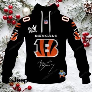 Cincinnati Bengals x Bad Bunny Super Bowl 2026 NFL Hoodie