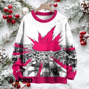 City Exploded Crew Neck Sweater