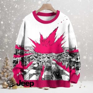 City Exploded Crew Neck Sweater