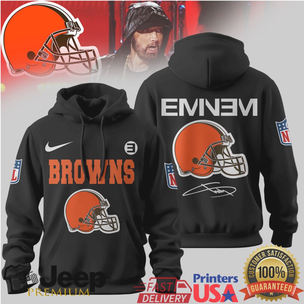 Cleveland Browns Official NFL Eminem Hoodie Cleveland Browns Official NFL Eminem Hoodie