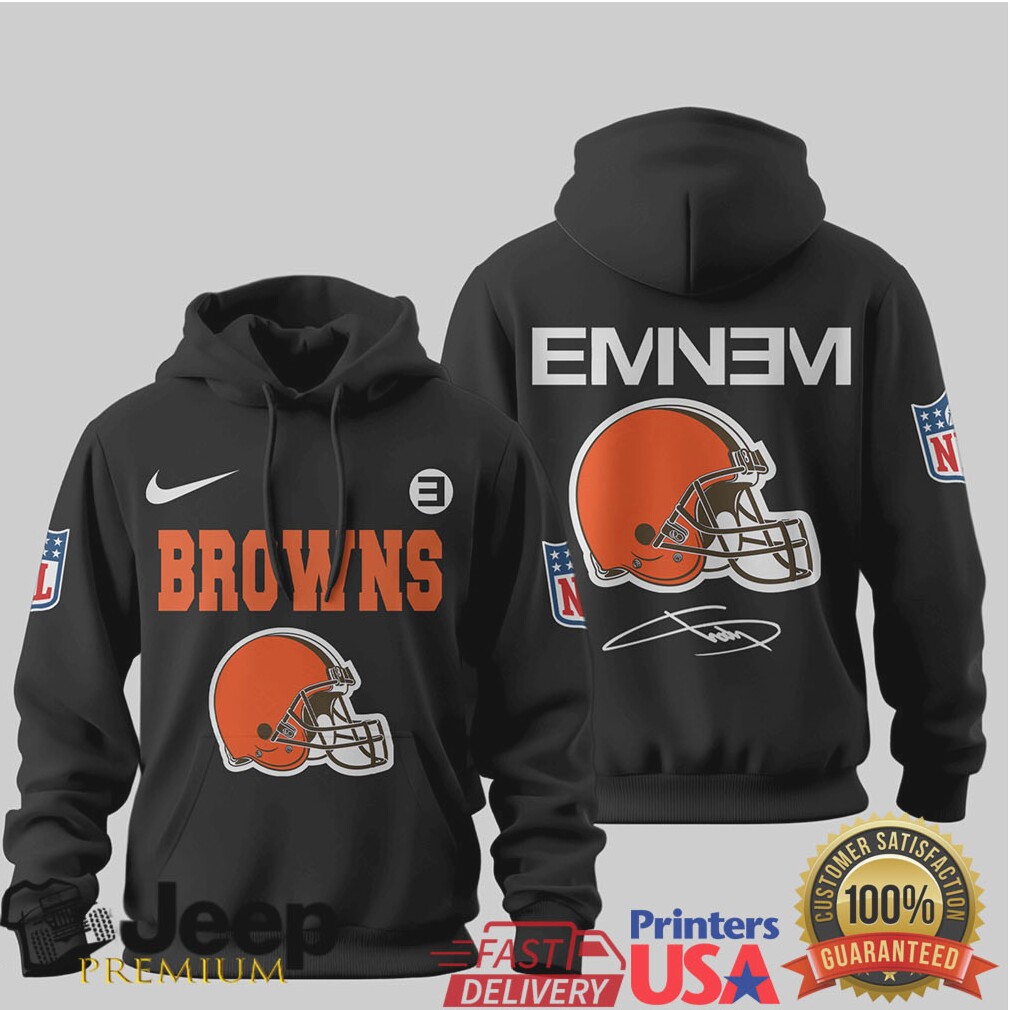 Cleveland Browns Official NFL Eminem Hoodie Cleveland Browns Official NFL Eminem Hoodie