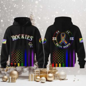Colorado Rockies x Happy Pride Month Edition Hoodie 3D