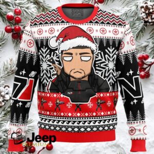 Commander Shepard Mass Effect Ugly Christmas Sweater