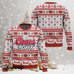 Coors Light American Beer Ugly Christmas Sweater