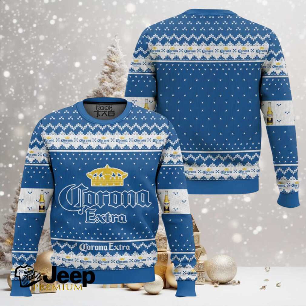 Corona Extra Lager Beer Ugly Christmas Sweater Corona Extra Lager Beer Ugly Christmas Sweater