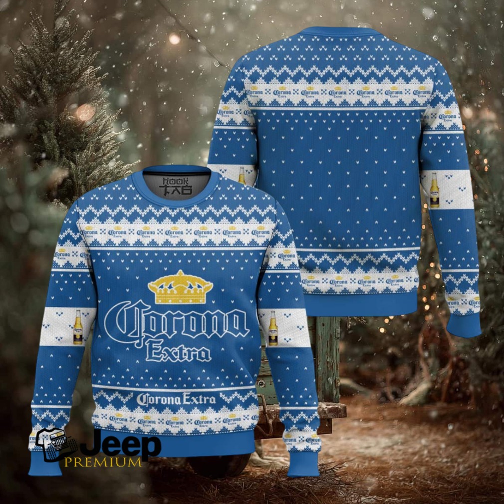 Corona Extra Lager Beer Ugly Christmas Sweater Corona Extra Lager Beer Ugly Christmas Sweater