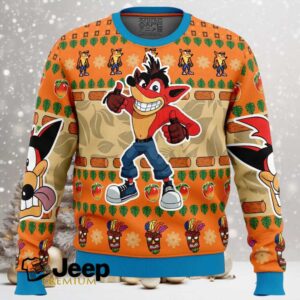 Crash Bandicoot Ugly Christmas Sweater