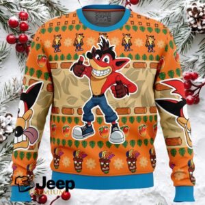Crash Bandicoot Ugly Christmas Sweater