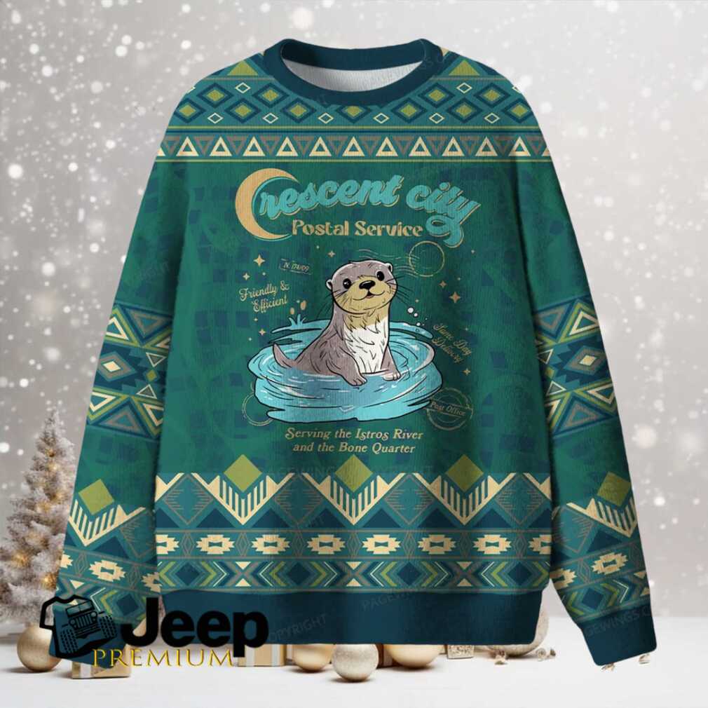 Crescent City Postal Service Unisex Ugly Knit Sweatshirt Crescent City Postal Service Unisex Ugly Knit Sweatshirt