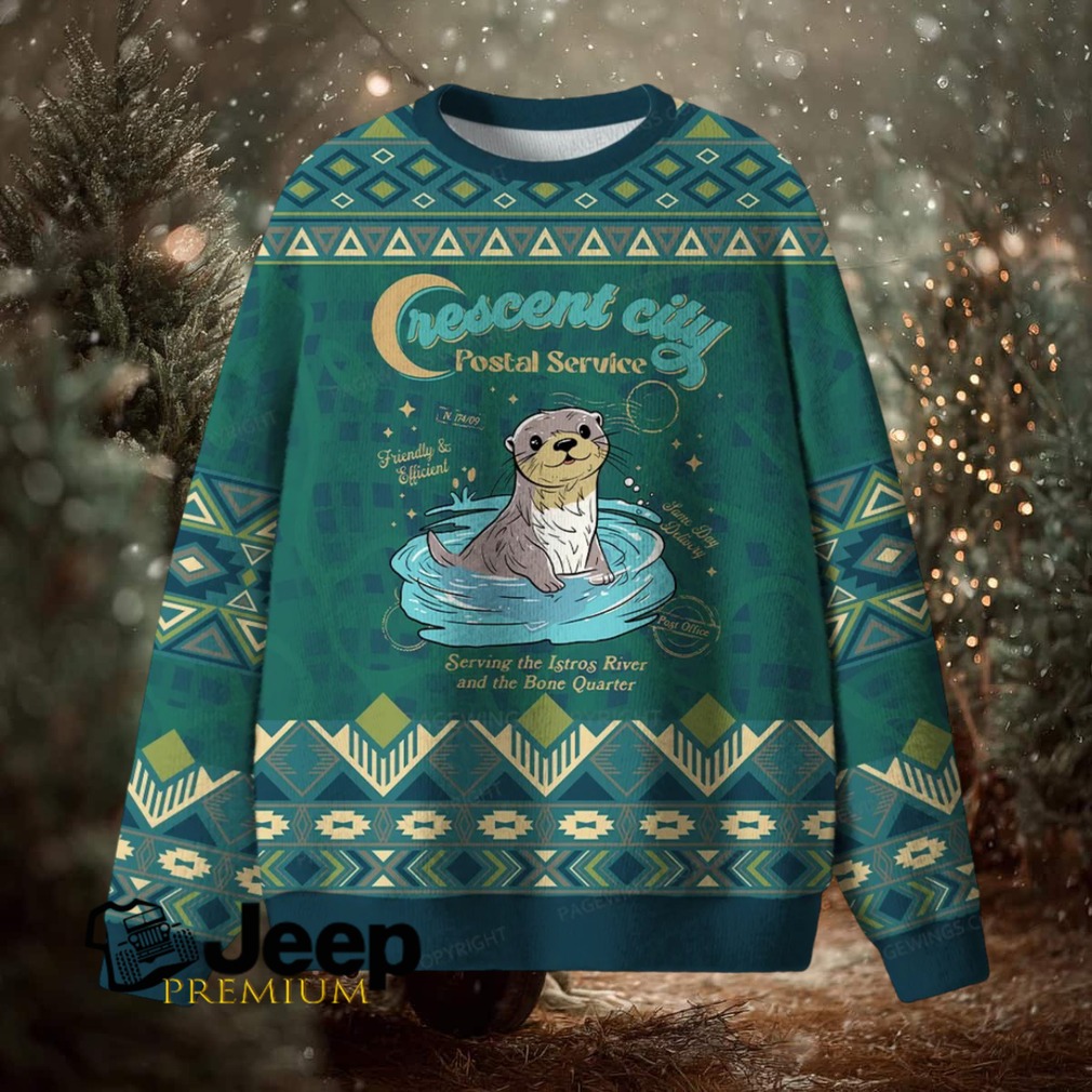 Crescent City Postal Service Unisex Ugly Knit Sweatshirt Crescent City Postal Service Unisex Ugly Knit Sweatshirt