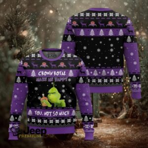 Crown Royal Make Me Happy Ugly Christmas Sweater