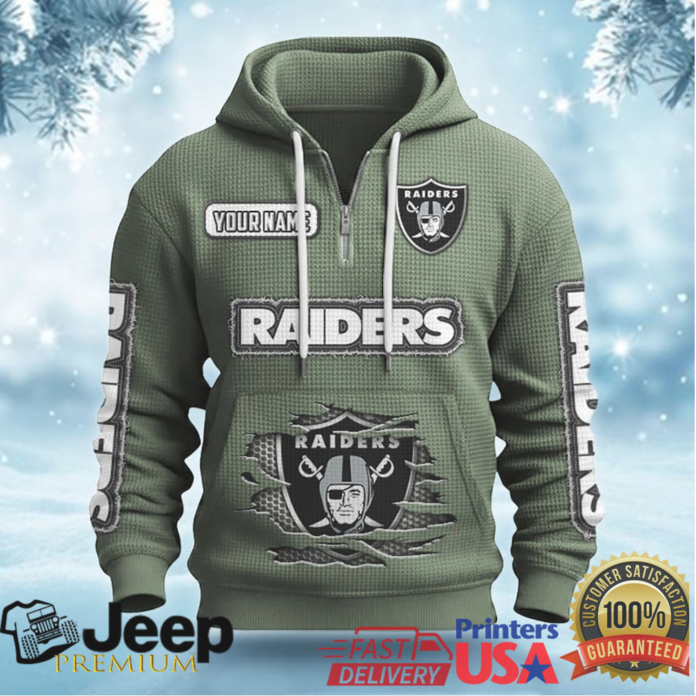 Custom Las Vegas Raiders 3D Graphic Zip Up Hoodie Custom Las Vegas Raiders 3D Graphic Zip Up Hoodie