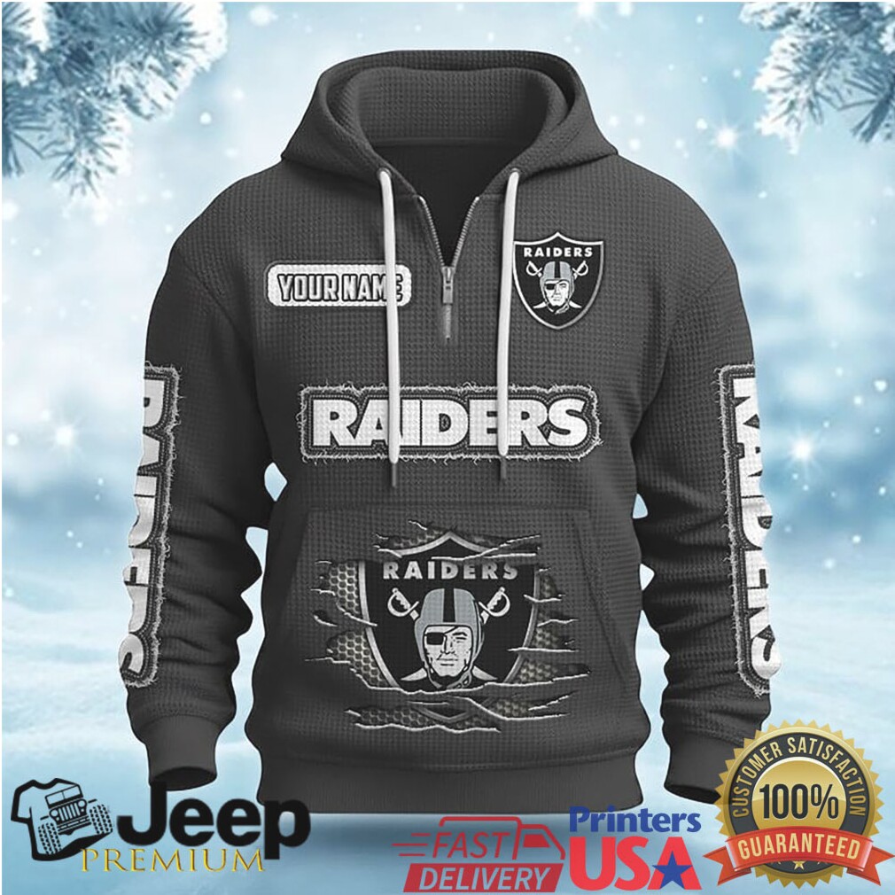 Custom Las Vegas Raiders 3D Graphic Zip Up Hoodie Custom Las Vegas Raiders 3D Graphic Zip Up Hoodie