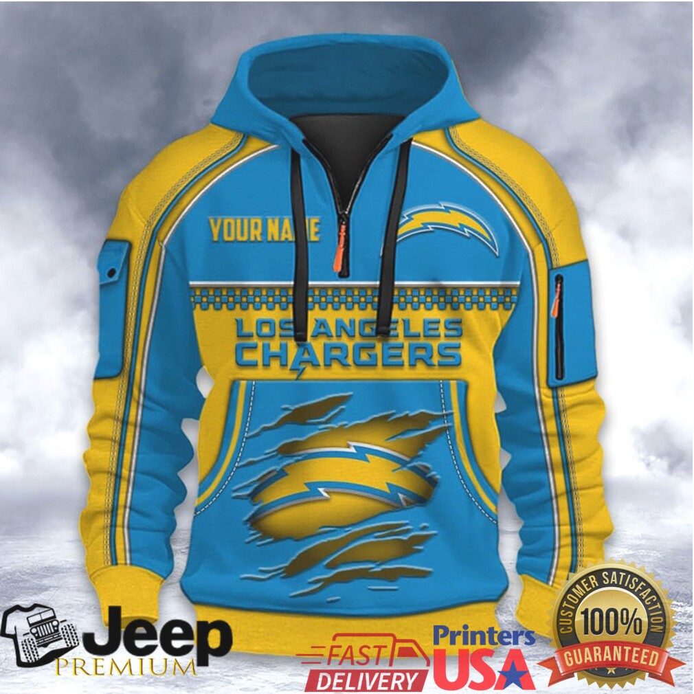Customizable Los Angeles Chargers Hoodie Customizable Los Angeles Chargers Hoodie