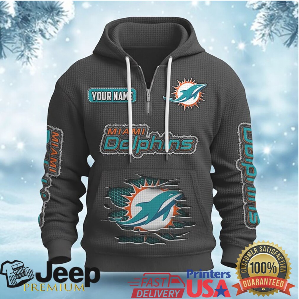 Customizable Miami Dolphins Pullover Hoodie Customizable Miami Dolphins Pullover Hoodie