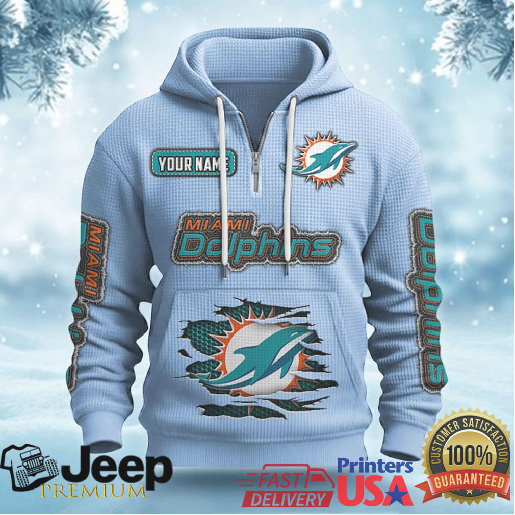 Customizable Miami Dolphins Pullover Hoodie Customizable Miami Dolphins Pullover Hoodie