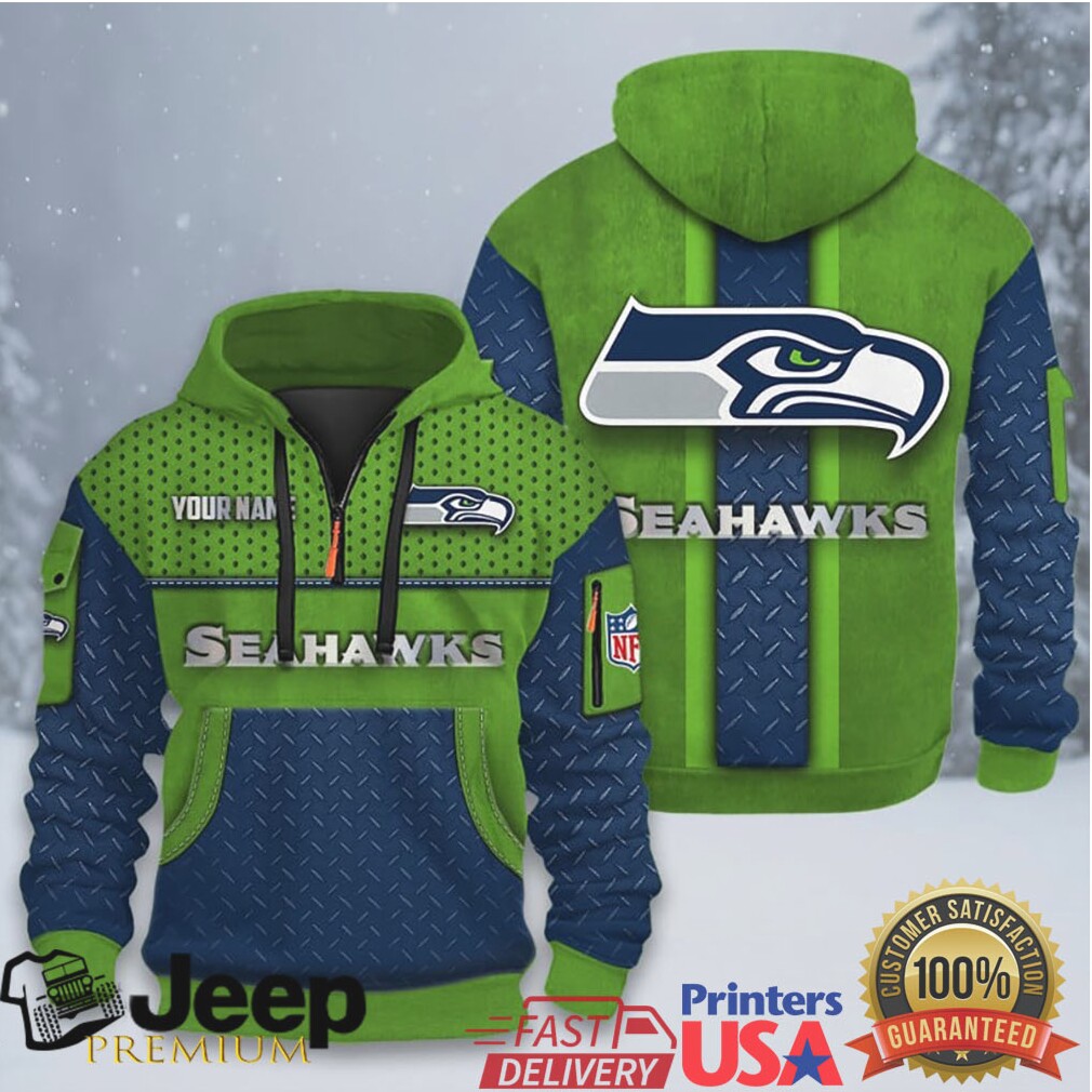 Customized Seattle Seahawks Performance Hoodie Customized Seattle Seahawks Performance Hoodie