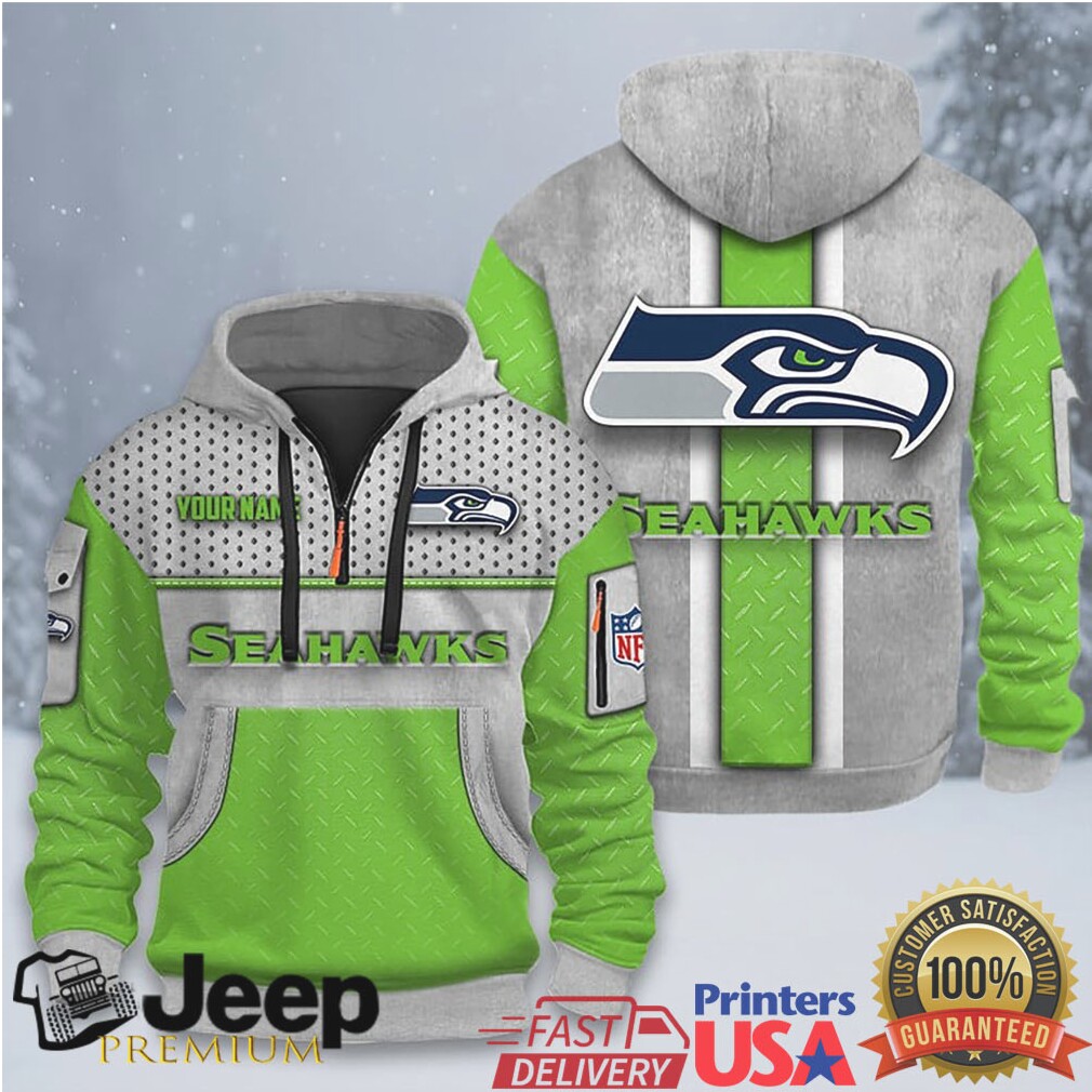 Customized Seattle Seahawks Performance Hoodie Customized Seattle Seahawks Performance Hoodie