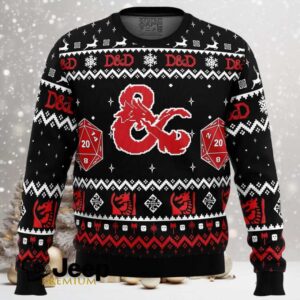D&D Dungeons and Dragons Ugly Christmas Sweater