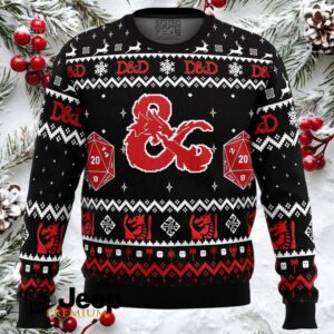 D&D Dungeons and Dragons Ugly Christmas Sweater
