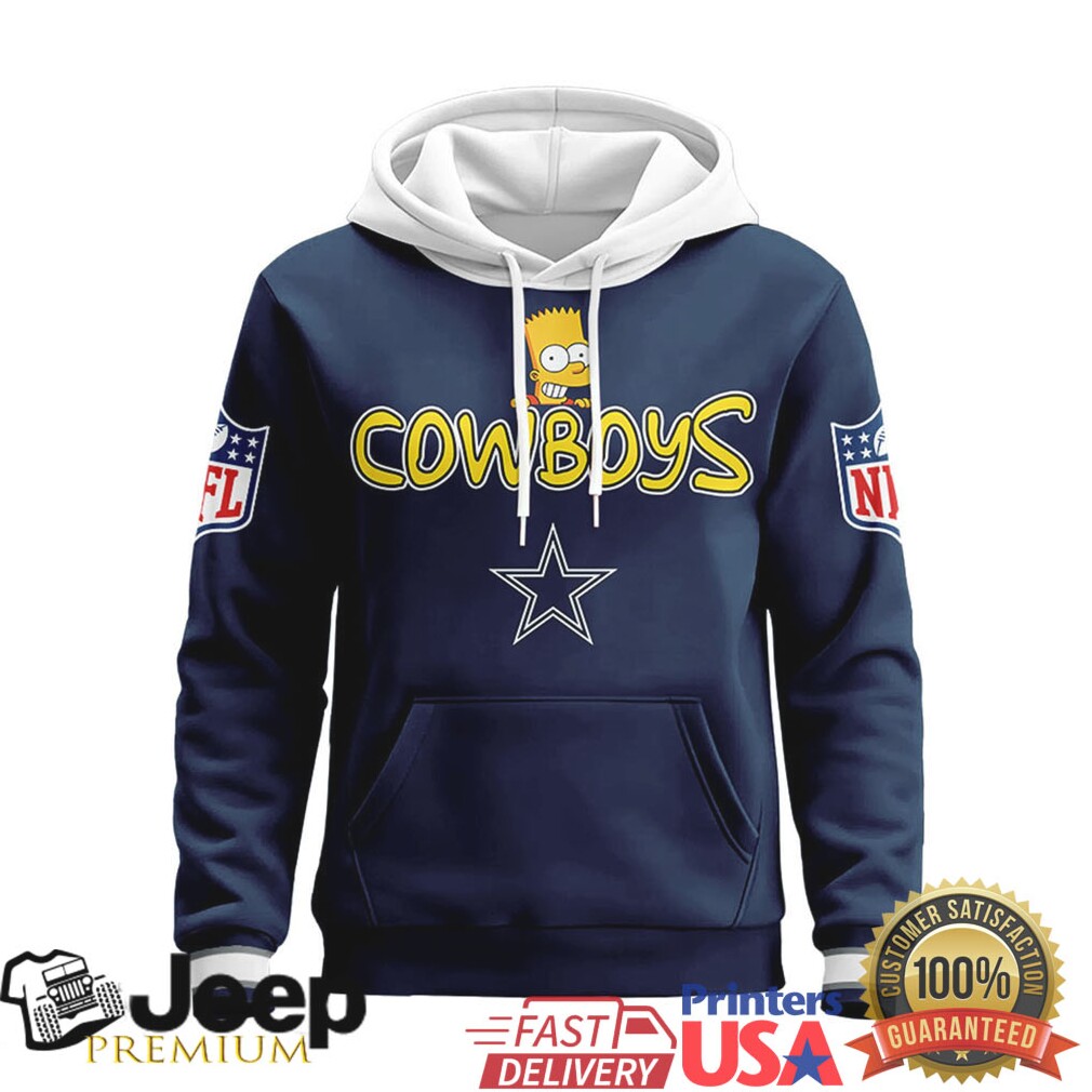 Dallas Cowboys Official NFL Bart Simpson Hoodie Dallas Cowboys Official NFL Bart Simpson Hoodie