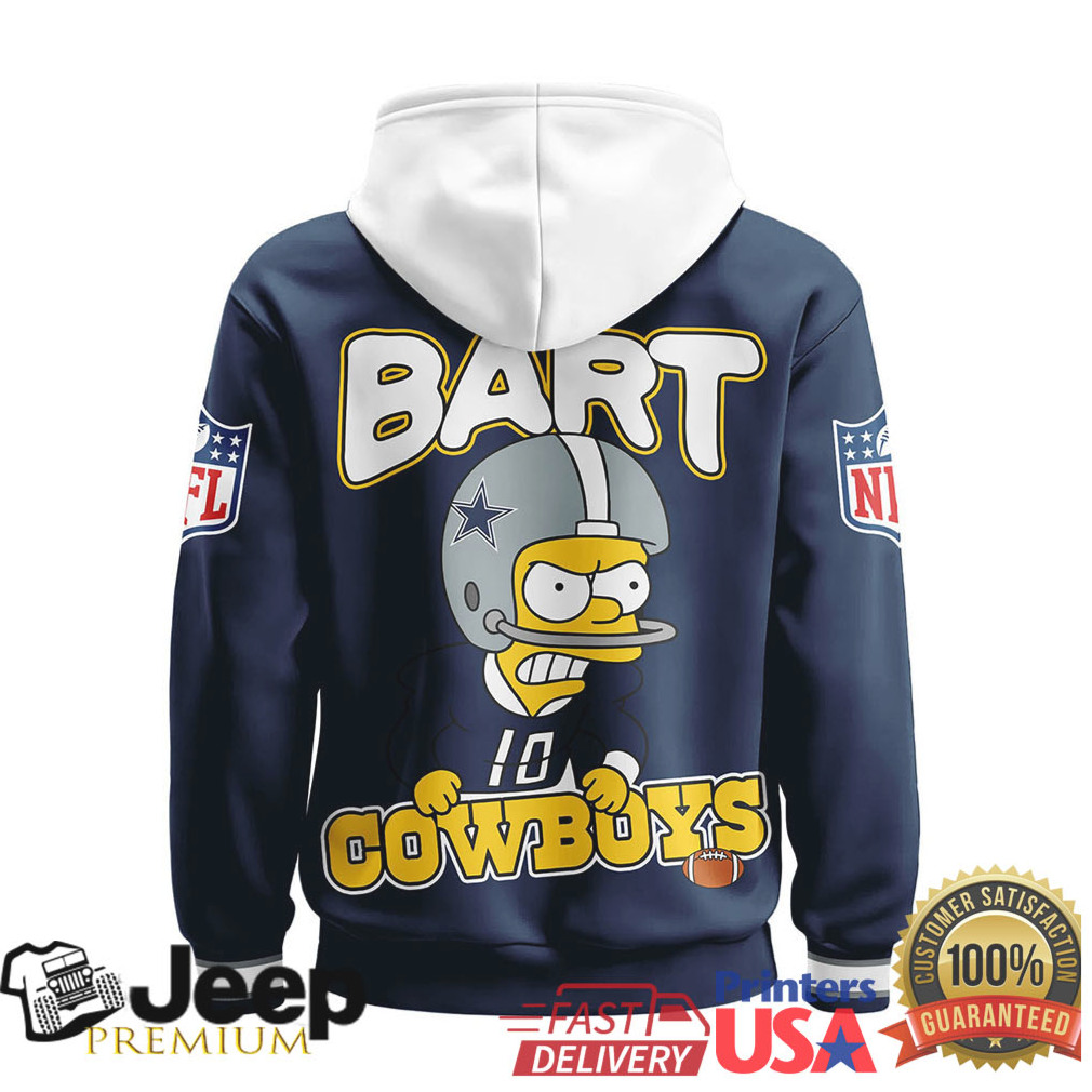 Dallas Cowboys Official NFL Bart Simpson Hoodie Dallas Cowboys Official NFL Bart Simpson Hoodie
