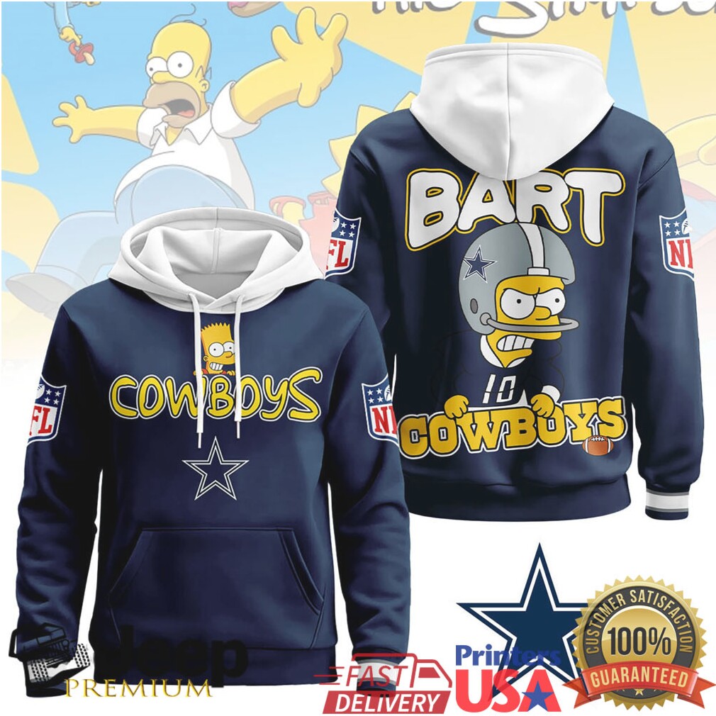 Dallas Cowboys Official NFL Bart Simpson Hoodie Dallas Cowboys Official NFL Bart Simpson Hoodie