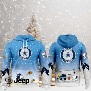 Dallas Cowboys x Peanuts Snoopy & Woodstock Winter Theme Hoodie