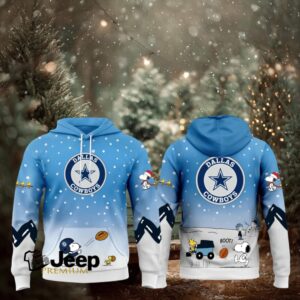 Dallas Cowboys x Peanuts Snoopy & Woodstock Winter Theme Hoodie
