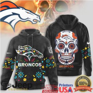 Denver Broncos Official NFL Dia de los Muertos Limited Editions Hoodie