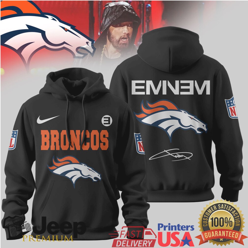 Denver Broncos Official NFL Eminem Hoodie Denver Broncos Official NFL Eminem Hoodie