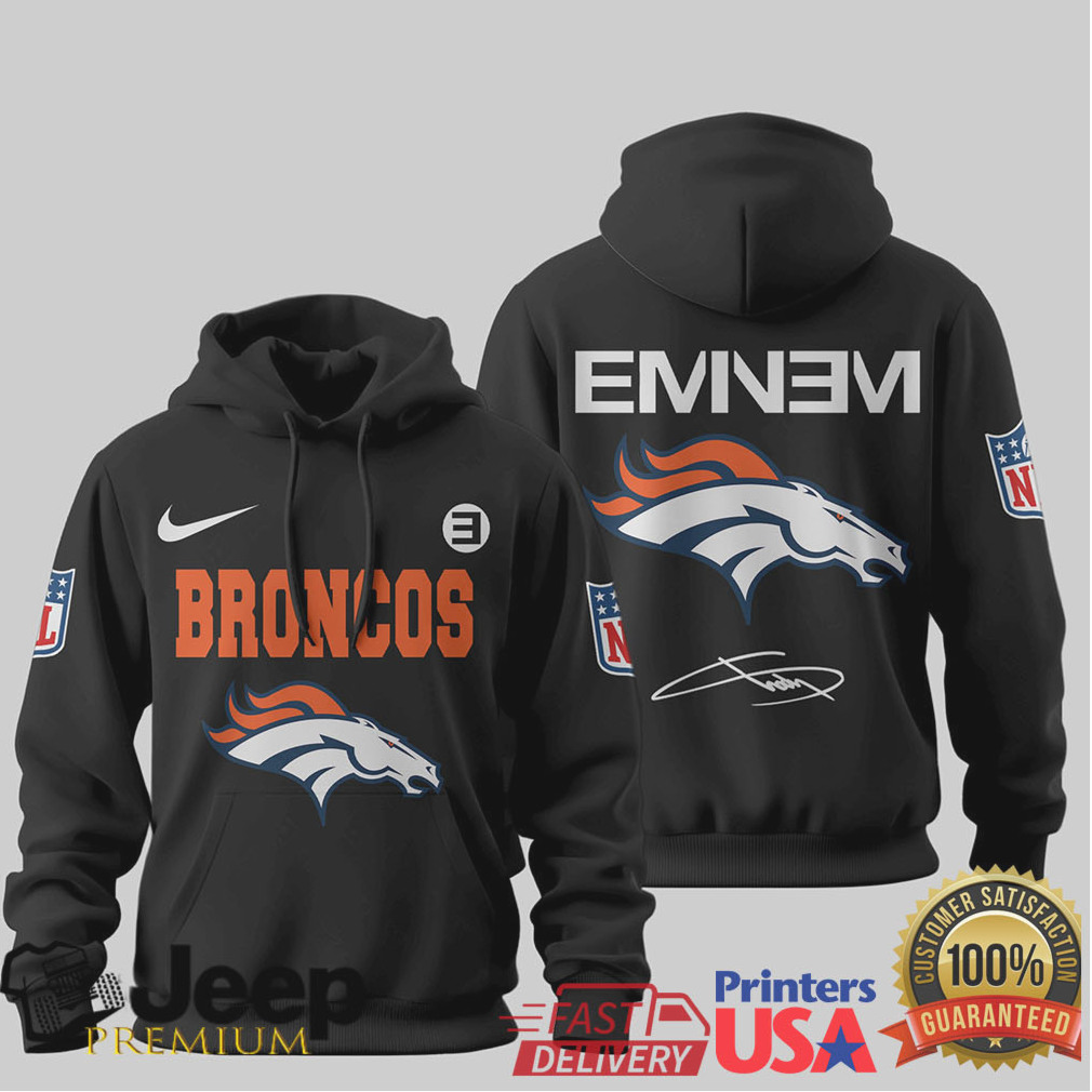 Denver Broncos Official NFL Eminem Hoodie Denver Broncos Official NFL Eminem Hoodie
