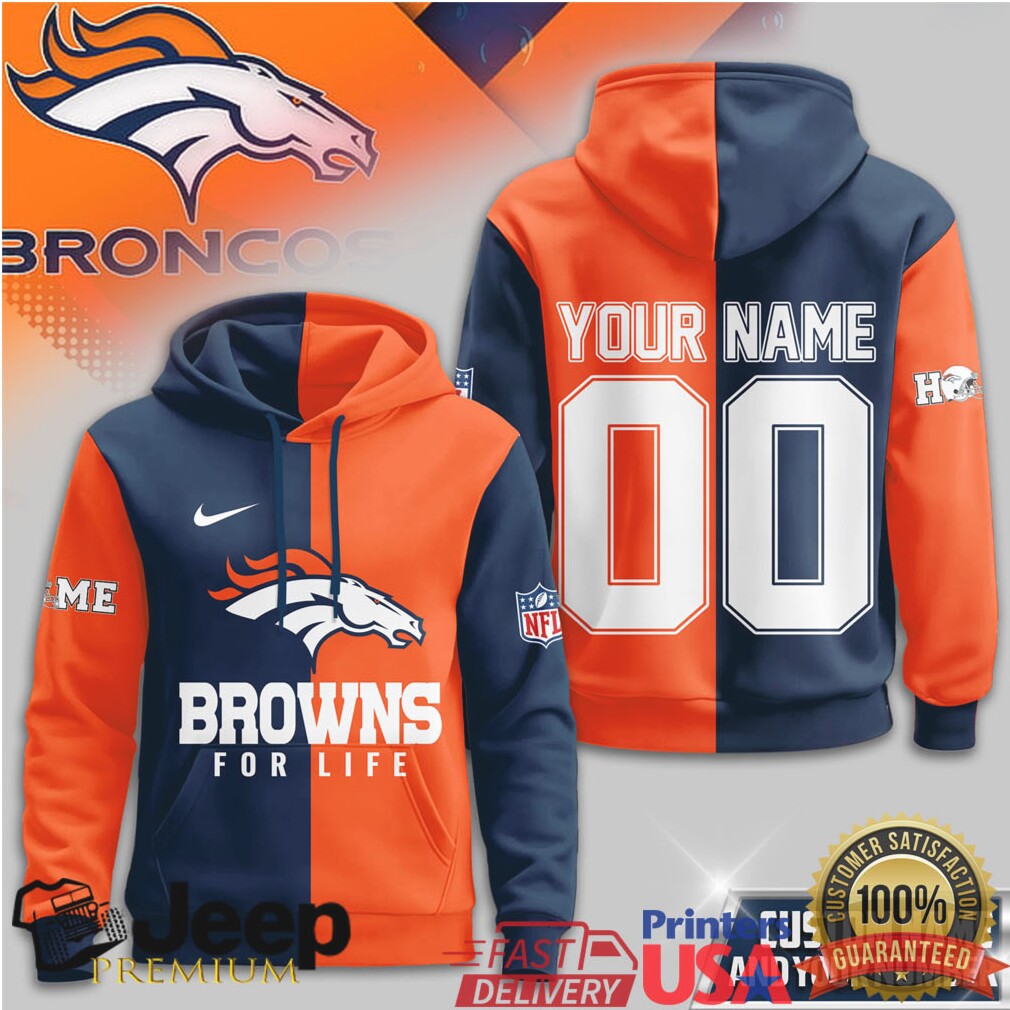 Denver Broncos Official NFL For Life Hoodie Denver Broncos Official NFL For Life Hoodie