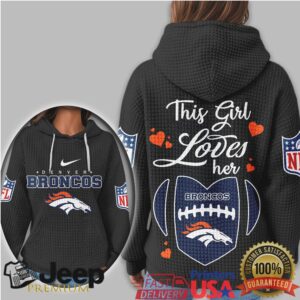 Denver Broncos Official NFL Game Day Waffle Hoodie