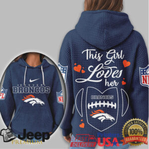 Denver Broncos Official NFL Game Day Waffle Hoodie