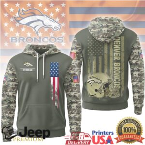 Denver Broncos Official NFL Veteran Camo Hoodie Limited Edition