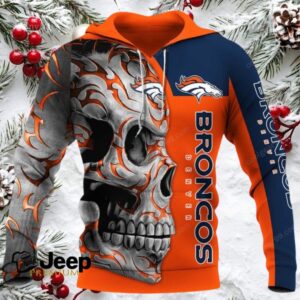 Denver Broncos Skull Fury NFL Hoodie