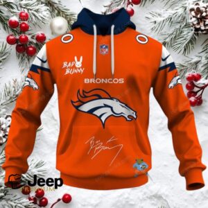 Denver Broncos x Bad Bunny Super Bowl 2026 NFL Hoodie