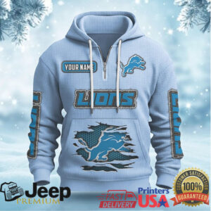 Detroit Lions Custom Distressed Hoodie