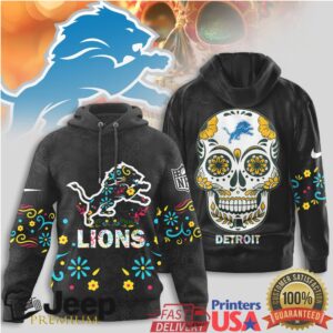 Detroit Lions Official NFL Dia de los Muertos Limited Editions Hoodie