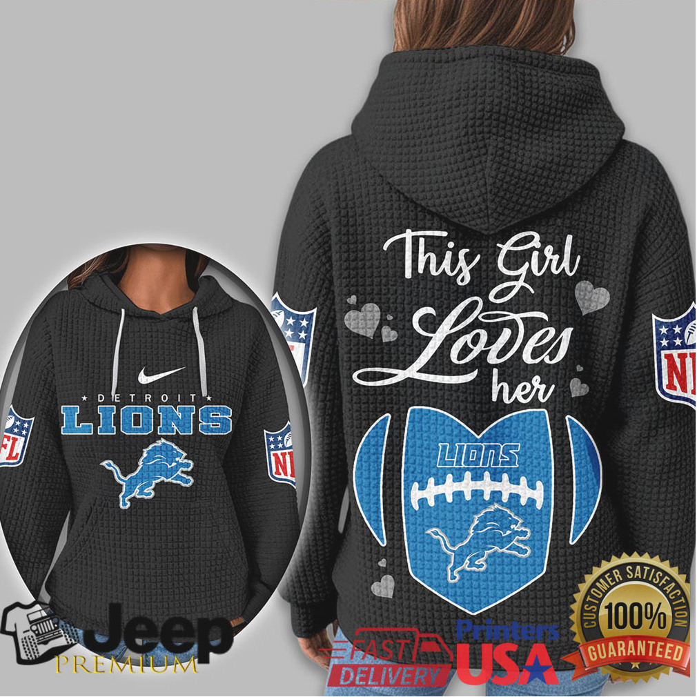 Detroit Lions Official NFL Game Day Waffle Hoodie Detroit Lions Official NFL Game Day Waffle Hoodie