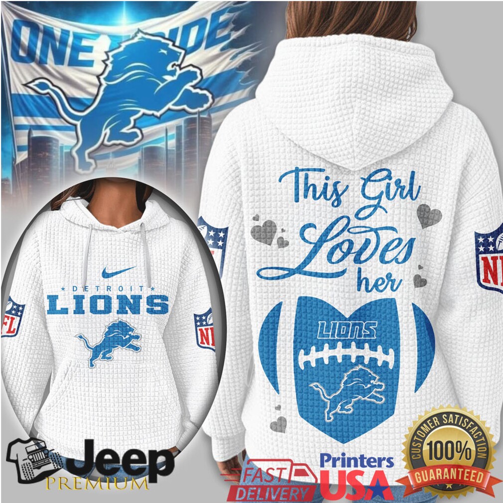 Detroit Lions Official NFL Game Day Waffle Hoodie Detroit Lions Official NFL Game Day Waffle Hoodie