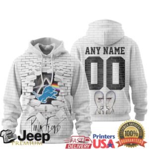 Detroit Lions Official NFL Pink Floyd 3D Hoodie