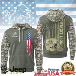 Detroit Lions Official NFL Veteran Camo Hoodie Limited Edition